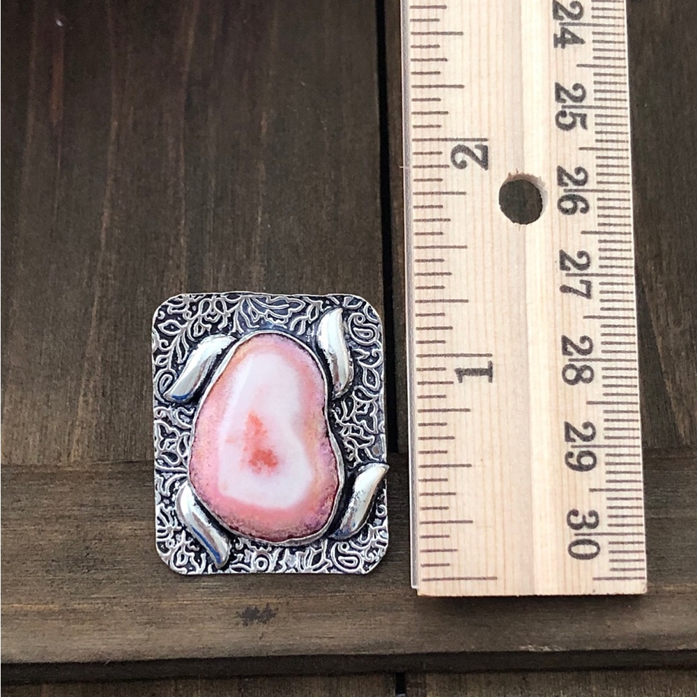 Pink Solar agate ring - Picture 5 of 5